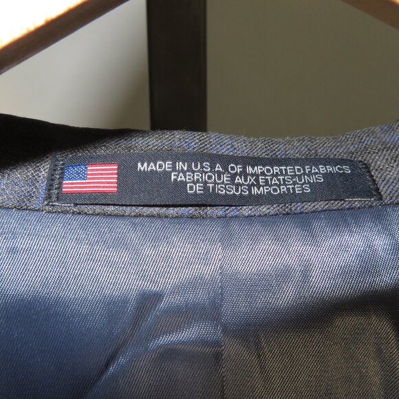 Walter Morton NWT Blue and Gray Sport Coat - Picture 6 of 8